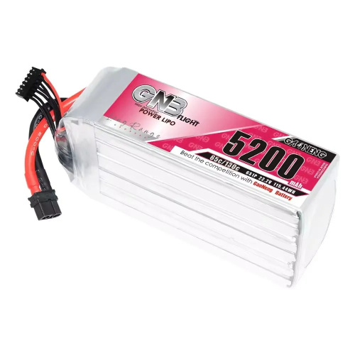 Аккумулятор Li-po Gaoneng GNB 5200mah 6S1P 22.2V 65C 56x44x142mm XT60 фото 2