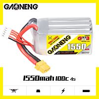 Аккумулятор Li-po Gaoneng GNB 1550mah 4S1P 14.8V 100C 35x34x73mm XT60