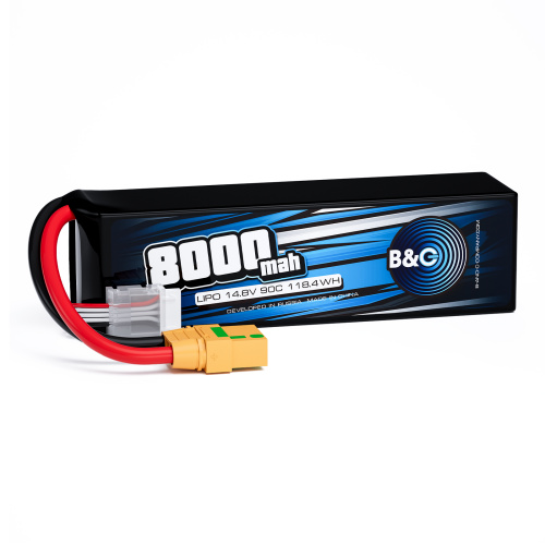 Аккумулятор Li-po B&C 8000 MAH 14.8V (4s) 90C, XT90, Soft case