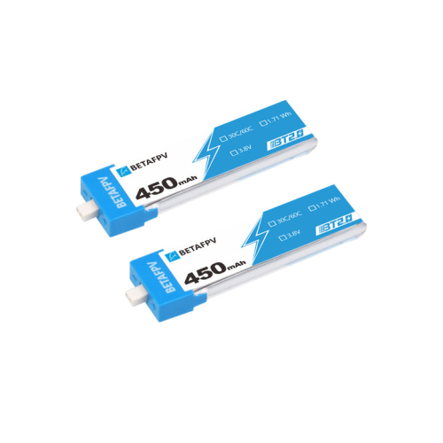 Аккумуляторы Li-po BetaFPV 450mAh 1S 3.8V HV 30/60C BT2.0 (Набор 4 штуки) фото 2