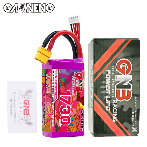 Аккумулятор LiPo GAONENG GNB 1730mAh 4S 14.8V 160C XT60 фото 5