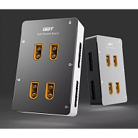 Плата iSDT PC-4860S для параллельной зарядки 4 LiPo аккумуляторов 1-8S с разъёмами XT60