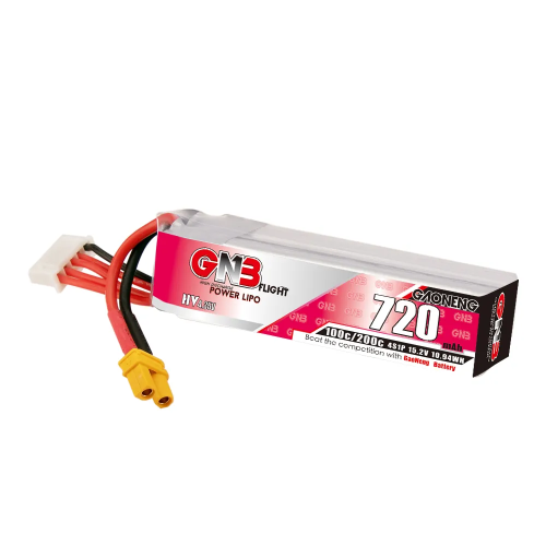 Аккумулятор Li-po Gaoneng GNB 720mah 4S1P 15.2V HV 160C 71х18х30mm XT30 фото 4