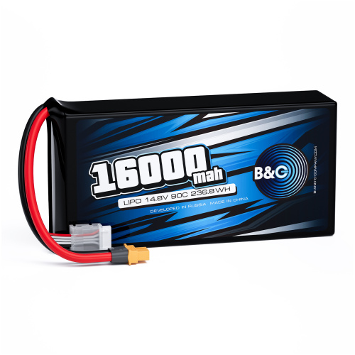 Аккумулятор Li-po B&C 16000 MAH 14.8V (4s) 90C, XT60, Soft case