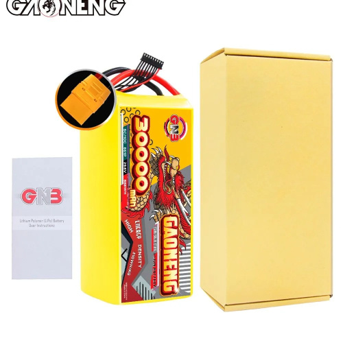 Аккумулятор Li-po Gaoneng GNB Semi Solid State Li-ion Battery 310WH/kg 30000mah 8S1P 29.6V 5C 888WH 80*90*210mm XT90 фото 5