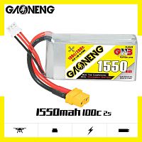 Аккумулятор Li-po Gaoneng GNB 1350mah 2S1P 7.4V 100C 16x34x70mm