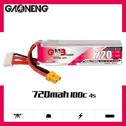 Аккумулятор Li-po Gaoneng GNB 720mah 4S1P 15.2V HV 160C 71х18х30mm XT30