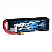 Аккумулятор Li-po B&C 9500 MAH 14.8V (4s) 100C, XT60, Soft case (для FPV дронов)