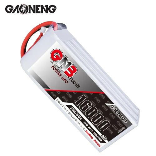 Аккумулятор Li-po Gaoneng GNB 16000mah 6S1P 22.2V 25C 66x74x186mm фото 3