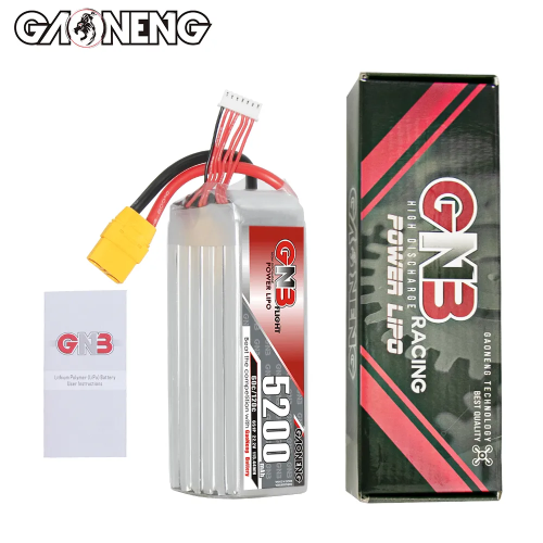 Аккумулятор LiPo GAONENG GNB 5200mAh 6S1P 22.2V 60C 139х44х56mm XT90S фото 5