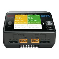 Зарядное-разрядное устройство HOTA D6 Pro AC/DC для LiPo аккумуляторов FPV (Черный цвет)