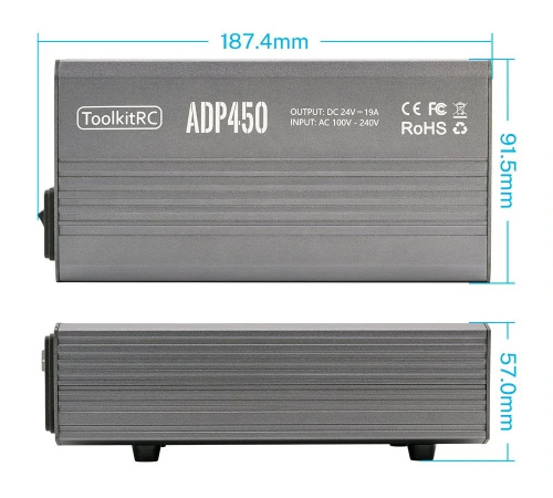 Блок питания для З/У ToolkitRC ADP450 450Вт 24В 19А (Оригинал) фото 7