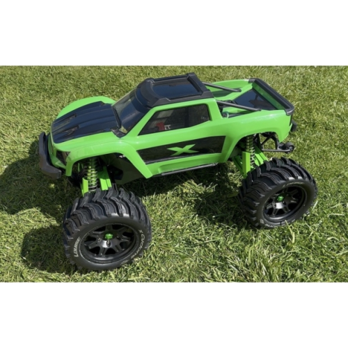 Колеса в сборе (2шт) Louise RC MFT X-CYCLONE для автомоделей Traxxas X-Maxx 1/5, черные диски, HEX: 24мм фото 4
