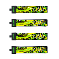 Аккумуляторы Li-po BetaFPV LAVA II 680mAh 1S 3.8V HV 95C BT2.0 (Набор 4 штуки)