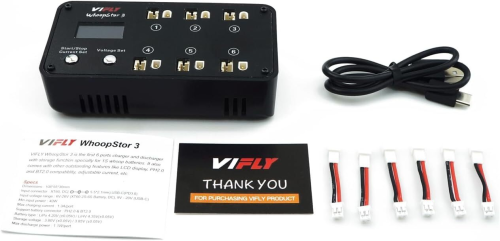 Vifly WhoopStor 3 зарядное устройство для 1S Lipo/LiHV аккумуляторов (черный цвет) фото 3
