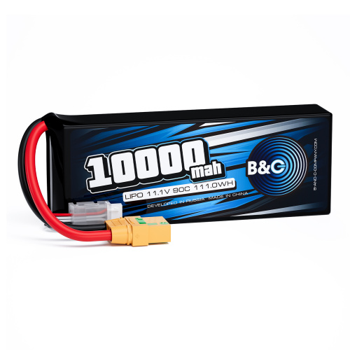 Аккумулятор Li-po B&C 10000 MAH 11.1V (3s) 90C, XT90S, Soft case