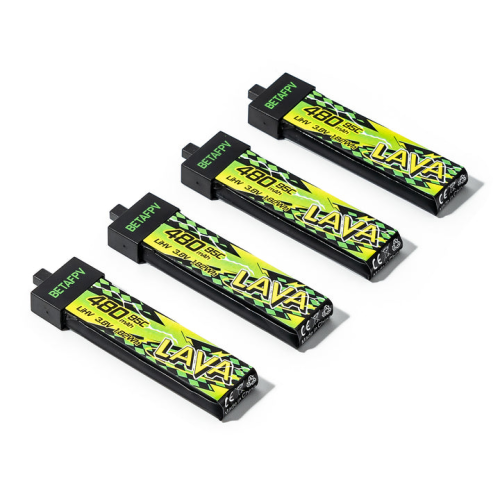 Аккумуляторы Li-po BetaFPV LAVA II 480mAh 1S 3.8V HV 95C BT2.0 (Набор 4 штуки) фото 2