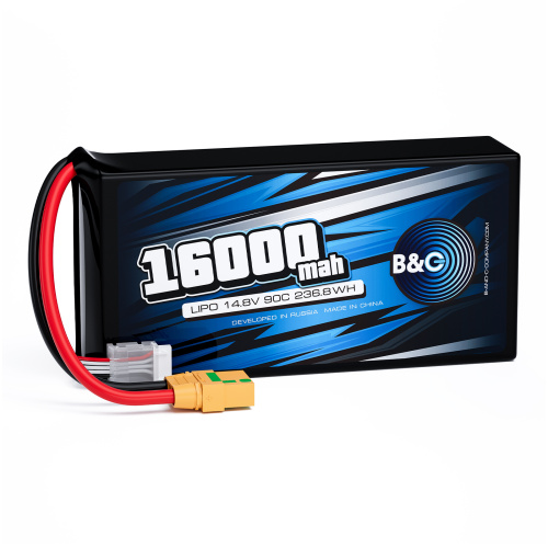 Аккумулятор Li-po B&C 16000 MAH 14.8V (4s) 90C, XT90S, Soft case