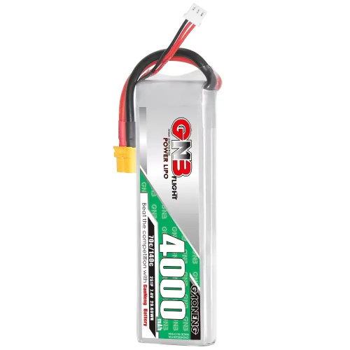 Аккумулятор Li-po Gaoneng GNB 4000mah 2S1P 7.4V 70C 14x43x135mm XT60 фото 4