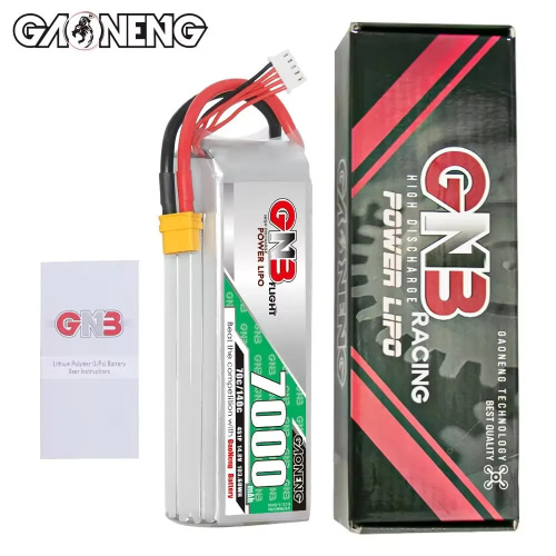 Аккумулятор Li-po Gaoneng GNB 7000mah 4S1P 14.8V 70C 43x44x139mm XT60 фото 5
