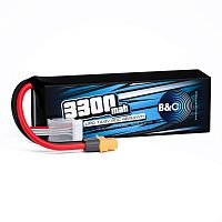Аккумулятор Li-Po B&C 3300 MAH 14.8v (4s) 90C, XT60, Soft case