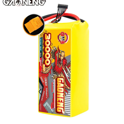 Аккумулятор Li-po Gaoneng GNB Semi Solid State Li-ion Battery 310WH/kg 30000mah 8S1P 29.6V 5C 888WH 80*90*210mm XT90 фото 3