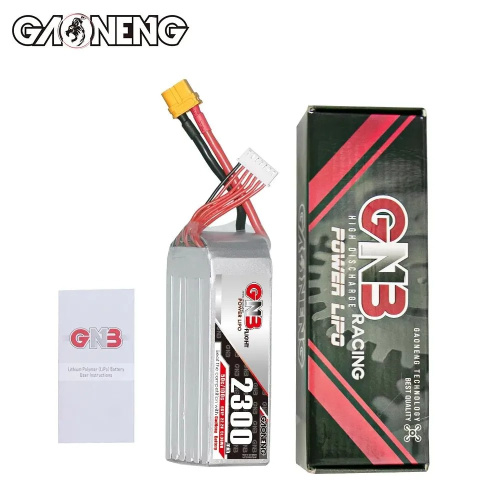 Аккумулятор Li-po Gaoneng GNB 2300mah 6S1P 22.2V 50C 48x34x110mm фото 5