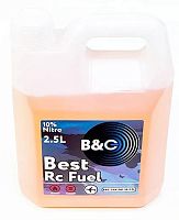 Топливо для р/у моделей (нитро) B&C авиа 10%, 2,5 литра (без синтетики)