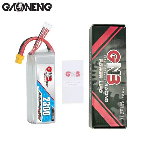 Аккумулятор Li-po Gaoneng GNB 2300mah 4S1P 14.8V 80C 36x34x108mm XT60 фото 5