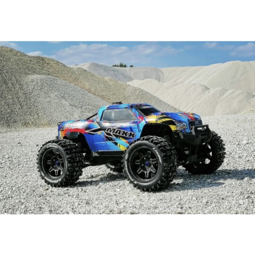 Колеса в сборе (2шт) Louise RC MFT X-PIONEER для автомоделей Traxxas X-Maxx 1/5, черные диски, HEX: 24мм фото 4