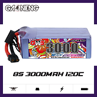 Аккумулятор LiPo GAONENG GNB 3000mAh 8S1P 30.4V 120C 111х35х76mm XT90S