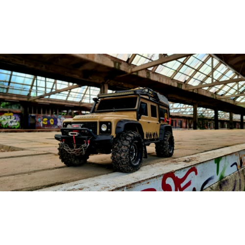 Колеса в сборе (2шт) Louise RC CR-ROWDY 1.9 SUPER SOFT для автомоделей краулер-трофи 1/10 масштаба, черные диски, HEX: 12мм фото 6
