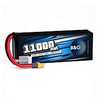Аккумулятор Li-po B&C 11000 MAH 14.8V (4s) 90C, XT60, Soft case