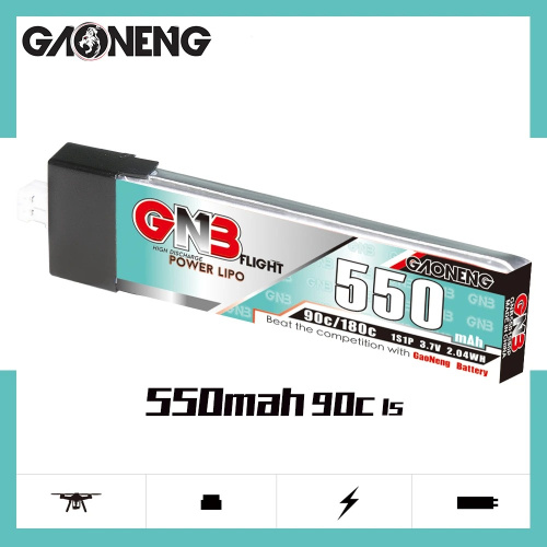 Аккумулятор Li-po Gaoneng GNB 550mah 1S1P 3.7V 90C 6x18x66mm