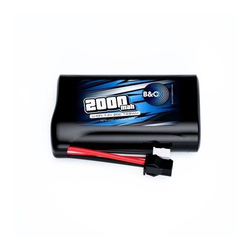 Аккумулятор Li-ion B&C 2000mah Li-ion 7,4 (2s), 20С, SM-2P, Soft case