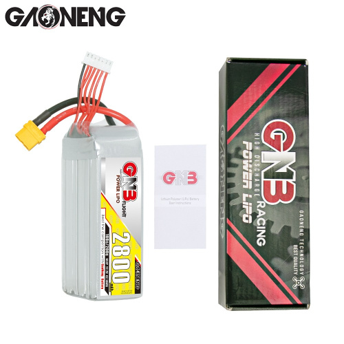 Аккумулятор Li-po Gaoneng GNB 2800mah 6S1P 22.2V 100C 55*34*111mm XT60 фото 4