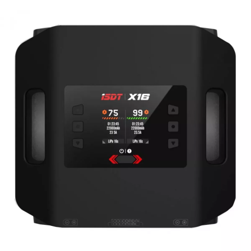Двухканальное зарядное устройство ISDT X16 2200Вт (LiFe/LiPo/LiHv/ULiHv (2–16S)) фото 2