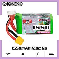 Аккумулятор Li-po Gaoneng GNB 1550mah 6S1P 22.2V 120C 53x35x76mm XT60