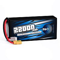Аккумулятор Li-Po B&C 22000 MAH 23.1V (6sHV) 120C, XT90S, Soft case