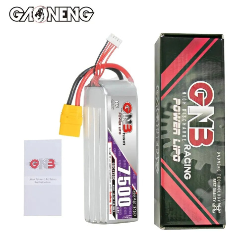Аккумулятор Li-po Gaoneng GNB 7500mah 4S1P 15.2V HV 65C 40x44x141mm фото 6