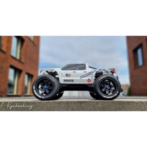 Колеса в сборе (2шт) Louise RC MFT X-ROCKET для автомоделей Traxxas X-Maxx 1/5, черные диски, HEX: 24мм фото 5