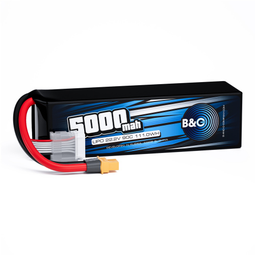 Аккумулятор Li-po B&C 5000 MAH 22.2V (6s) 90C, XT60, Soft case