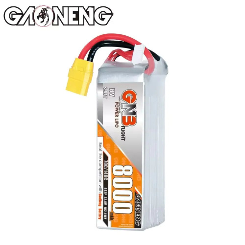 Аккумулятор Li-po Gaoneng GNB 8000mah 6S2P 22.8V HV 70C 68x45x144mm XT60 фото 2
