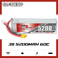 Аккумулятор LiPo GAONENG GNB 5200mAh 3S1P 11.1V 60C 139х44х30mm XT60