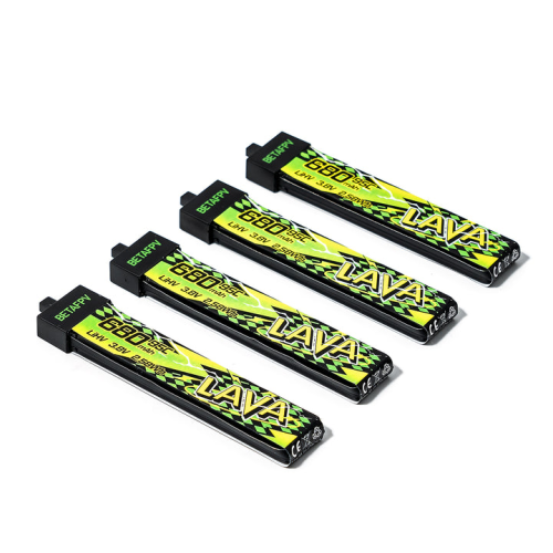 Аккумуляторы Li-po BetaFPV LAVA II 680mAh 1S 3.8V HV 95C BT2.0 (Набор 4 штуки) фото 2