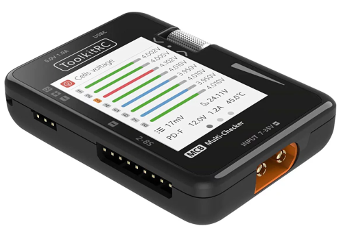 Тестер аккумуляторов и сервоприводов ToolkitRC MC8 (2-8S, USB-C, XT60, PWM, PPM, SBUS) фото 2