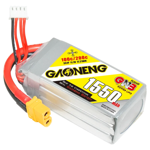 Аккумулятор LiPo GAONENG GNB 1550mAh 3S 11.1V 100C XT60 фото 4