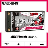 Аккумулятор Li-po Gaoneng GNB 4600MAH 7.6V 2S1P 140C HV 18.5x47x96mm