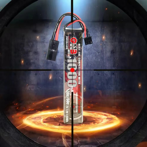 Аккумулятор для страйкбола Li-po Gaoneng GNB 1000MAH 2S1P 7.4V 30C 11.5x20.5x102mm Mini Tamiya фото 5