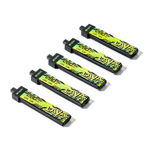 Аккумуляторы Li-po BetaFPV LAVA II 280mAh 1S 3.8V HV 95C BT2.0 (Набор 5 штук) фото 2